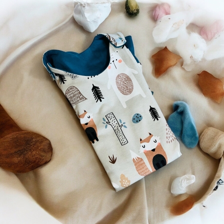 Strampler Baby Junge Fuchs Bär Geschenk Junge Geburt Geschenk 