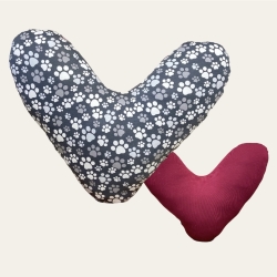 Herzkissen Nackenkissen Unterarmkissen Trösterkissen Pfote/bordea