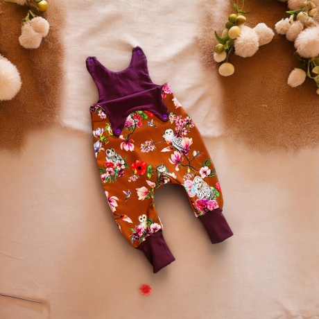 Strampler Baby Mädchen Schneeeule Strampler Hibiskus Geburt