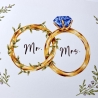 Mr. & Mrs. - Klappbare Grußkarte (mit Umschlag)