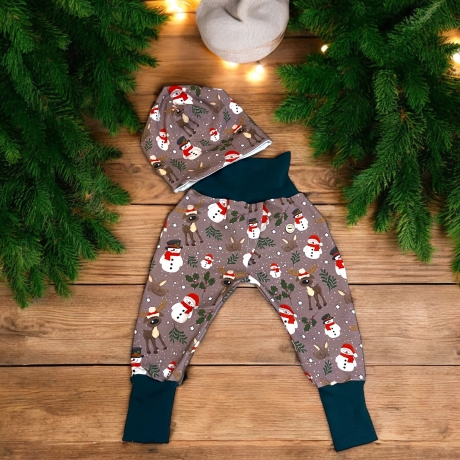Babykleidung Set Weihnachten Halstücher Baby neutral Babyhose 