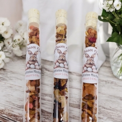 Ostergeschenk Tee – Reagenzglas mit duftendem Tee, Hoppelhasen 