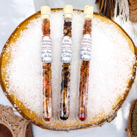 Personalisierte Tee-Geschenke Reagenzglas – Gastgeschenk Hochzeit