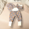 Pumphose Baby Highland Cows Set Hose Beanie Halstuch Geschenkset 