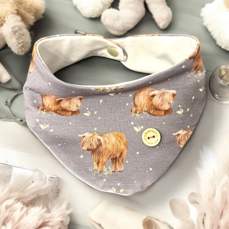 Pumphose Baby Highland Cows Set Hose Beanie Halstuch Geschenkset 