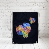 Rucksack Turnbeutel Stoffbeutel Blumen Herz
