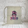 Rucksack Turnbeutel Stoffbeutel hugs & kisses XOXO