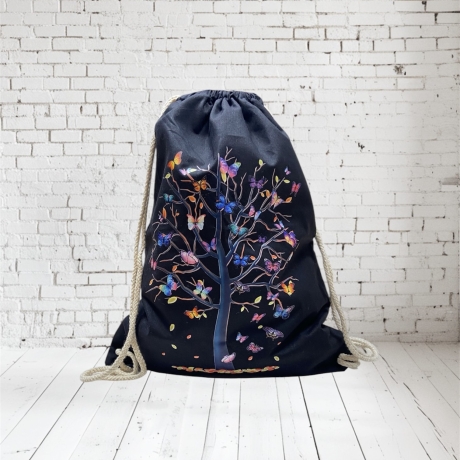 Rucksack Turnbeutel Stoffbeutel Butterfly Tree