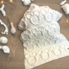 Babydecke gehäkelt weiß Maus Bubblemuster Häkeldecke Krabbeldecke