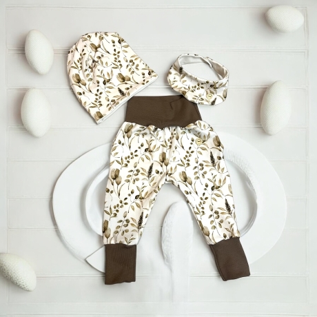 Babykleidung neutral Set Erntepflanzen Halstücher Baby Baumwolle