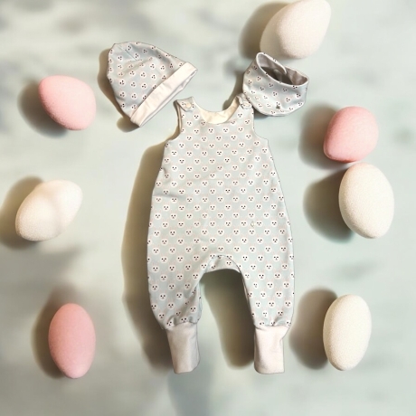Ostern Babystrampler Häschen Strampler ohne Fuß Geschenkset Gebur