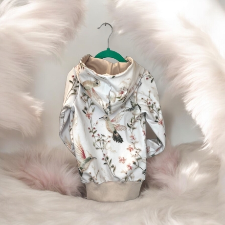 Kapuzenpullover Frühling Mädchen Sweatshirt mit Kapuze Kolibri 