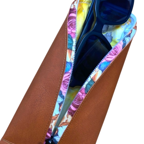 Veganes Case Etui für Brillen Handgefertigt im Allgäu Unikat 