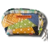 Handgemachte Patchwork Kosmetiktasche Fein abgesteppt Unikat 