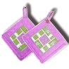 1 Paar Patchwork Topflappen Handmade im Allgäu