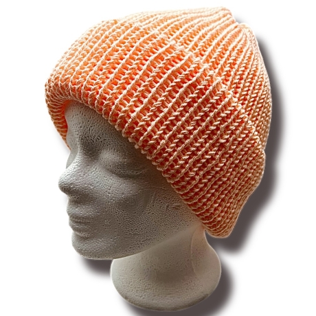 Handgestrickte Mütze „Aluna“ – Seide, Wolle & Kaschmir