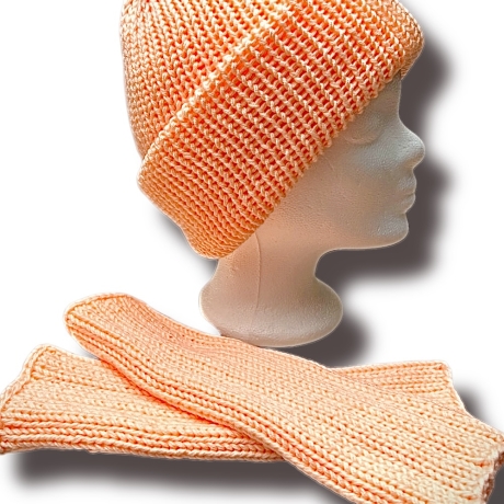 Handgestrickte Arm Stulpen „Alura“ – Seide, Wolle & Kaschmir