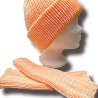 Handgestrickte Mütze „Aluna“ – Seide, Wolle & Kaschmir