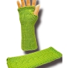 Handgestrickte Arm Stulpen „Alura“ – Seide, Wolle & Kaschmir