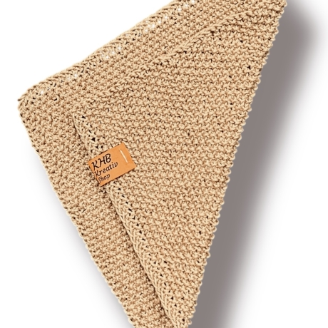 Handgestricktes Spültuch „Alpenmasche“ Baumwolle, aus dem Allgäu