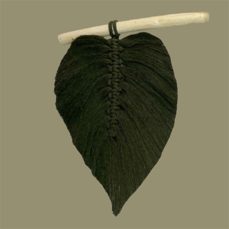 Makramee Blatt-Deko – Handgefertigt im Allgäu