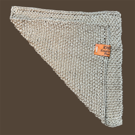 Handgestricktes Spültuch aus Baumwolle, aus dem Allgäu