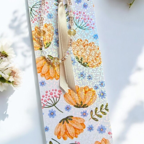 Blumentanz - Lesezeichen (zweiseitig)