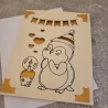 Pinguin mit Party Hut, Geburtstagskarte, Geburtstag 