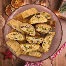 Weihnachtsplätzchen – Pistazie-Schoko Cantuccini | 320 g