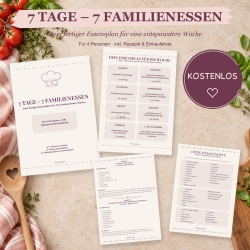 Kostenloser Essensplan mit Rezepten & Einkaufsliste PDF