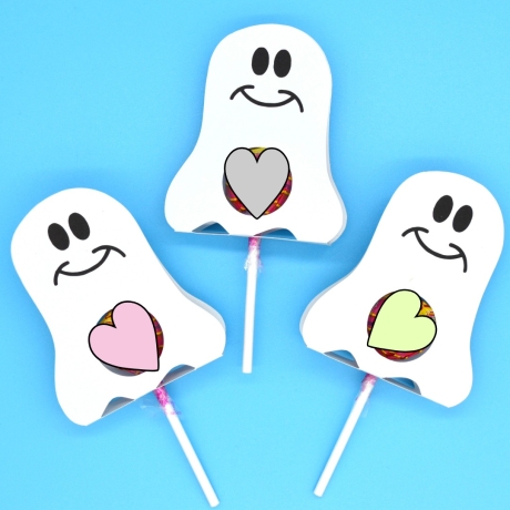 Plotterdatei Gespenst für Lutscher und Schokokugeln