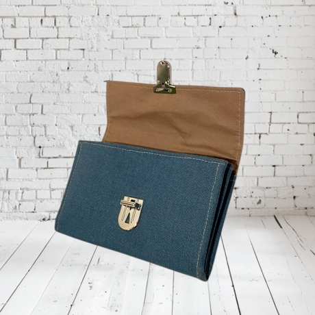 Portemonnaie Naturally XL petrol ‍Geldbörse Brieftasche