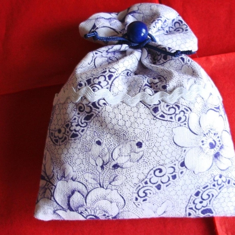 Lavendelsäckchen♥Bauernstoff♥blaue Blumen♥von Hobbyhaus