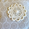 Lavendelkissen♥beige♥mit Spitzenapplikation♥von Hobbyhaus