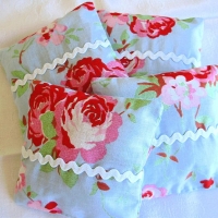 Lavendelkissen♥4er-SET♥Rote Rosen♥von Hobbyhaus