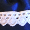 Lavendelsäckchen dunkelblauer Satin & Spitze von Hobbyhaus