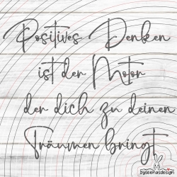 Positives Denken Plotterdatei SVG DXF