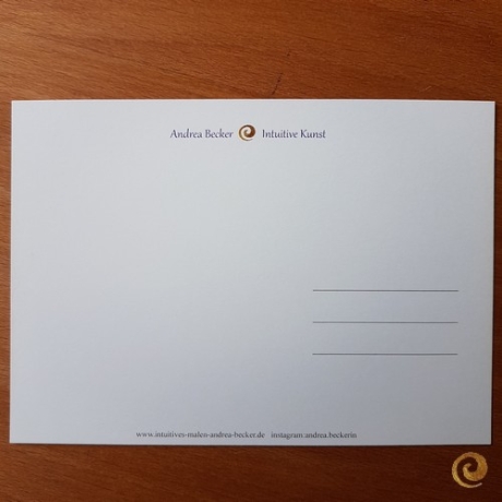 Bunte Postkarte Fülle