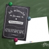 Postkarte: Geburtstagstafel für Lehrer und Schüler | Schule
