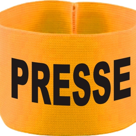 gummielastische Armbinde 10 cm bedruckt mit PRESSE