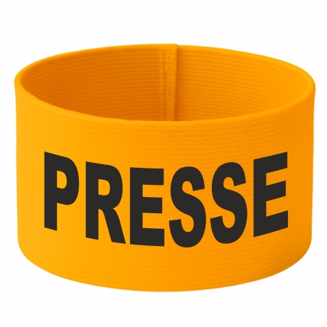 gummielastische Armbinde 10 cm bedruckt mit PRESSE