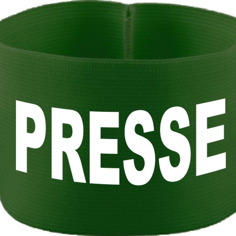 gummielastische Armbinde 10 cm bedruckt mit PRESSE