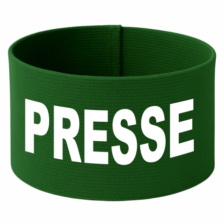 gummielastische Armbinde 10 cm bedruckt mit PRESSE