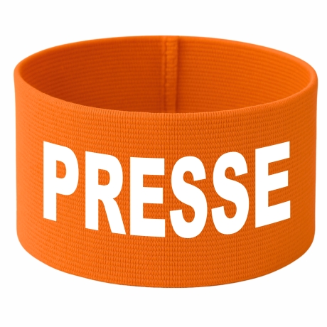 gummielastische Armbinde 10 cm bedruckt mit PRESSE