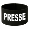 gummielastische Armbinde 10 cm bedruckt mit PRESSE
