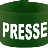 Klett-Armbinde 10 cm Höhe bedruckt mit PRESSE
