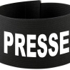 Klett-Armbinde 10 cm Höhe bedruckt mit PRESSE
