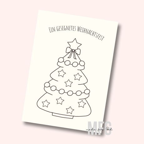 Weihnachtskarte-Tannenbaum-Selbstgestalten-nachhaltig gedruckt