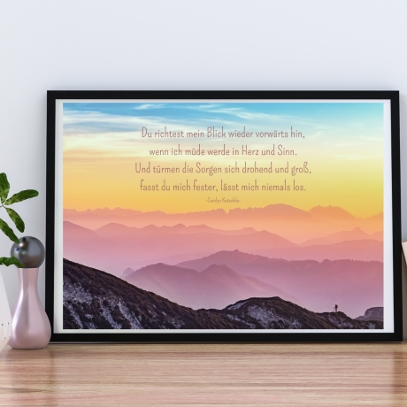 Poster A4 – Gottes wundervolle Schöpfung und christliche Poesie