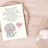 Grußkarte Geburt handgezeichneter Elefant - nachhaltig gedruckt